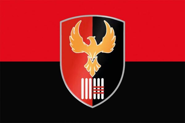 Флаг 2 механизированного батальона 63 ОМБр СВ ВСУ красно-черный