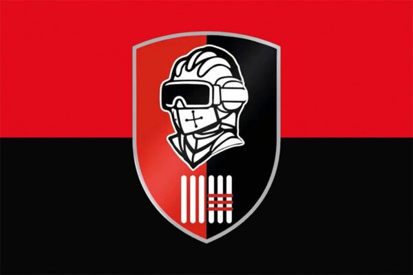 Флаг Танкового батальона 63 ОМБр СВ ВСУ красно-черный