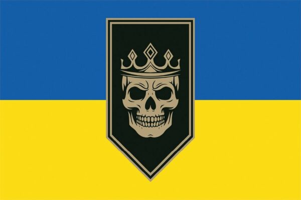 Флаг 20 бригады оперативного назначения «Любарт» (20 БрОН) НГУ сине-желтый