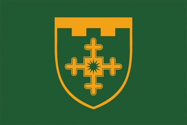 Флаг 1-я отдельная бригада территориальной обороны имени Ивана Богуна (1 ОБрТрО)