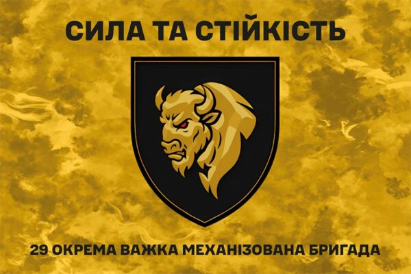 Флаг 29-я отдельная тяжелая механизированная бригада (29 ОТМБр) СВ ВСУ