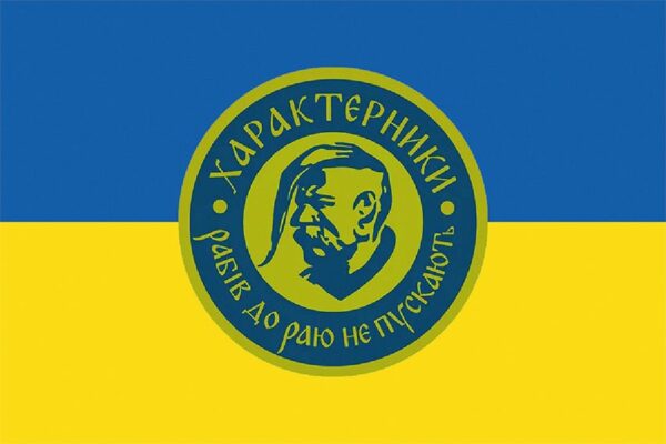 Прапор 3-й десантно-штурмовий батальйон (3 ДШБ) 80 ОДШБр ДШВ ЗСУ синьо-жовтий