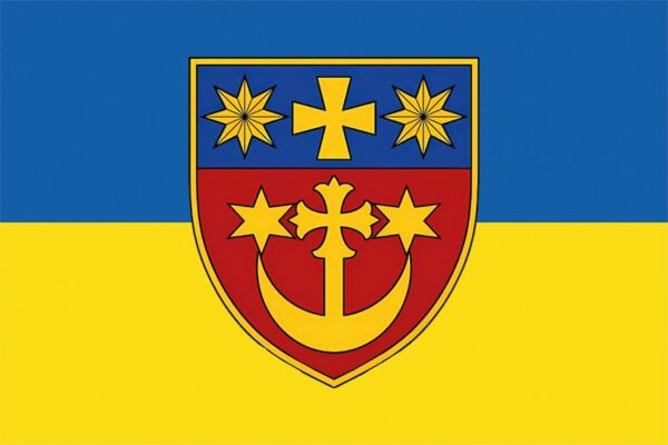 Флаг 401-й отдельный стрелковый батальон (401 ОСБ) СВ ВСУ сине-желтый