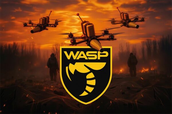 Прапор Підрозділ БПЛА «WASP». Український легіон ЗСУ FPV дрони